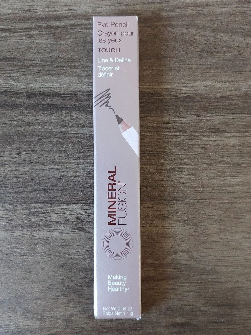 Mineral Fusion Eye Pencil Eyeliner Color Touch Brown NIB